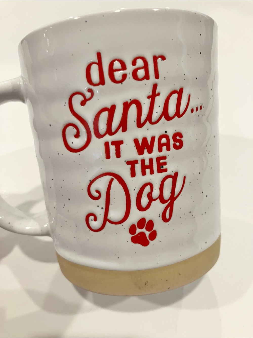 “Dear Santa It Was The Dog” White Ceramic Pet Lover Mug